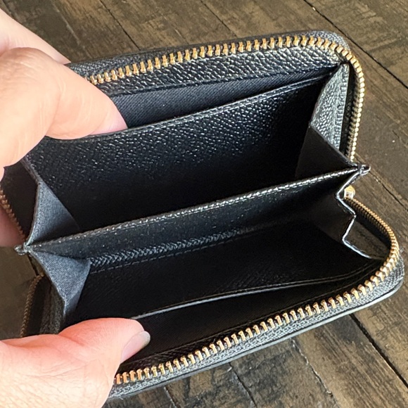 Coach Black Textured Leather Wallet - Picture 5 of 5